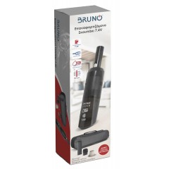 Bruno (BRN-0125) Μαύρο Επαναφορτιζόμενο Σκουπάκι Υγρών και Στερεών 7.4V