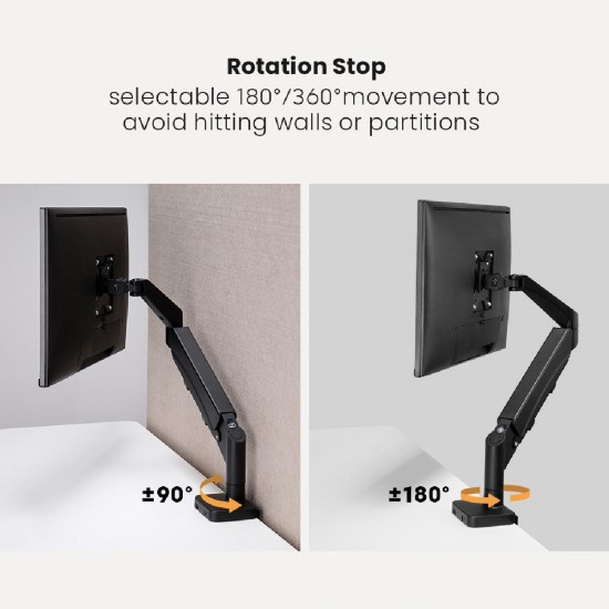 Brateck Βάση Γραφείου Οθόνης 17