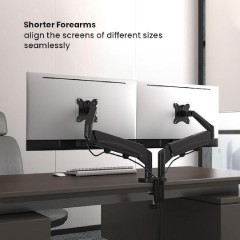 Brateck Βάση Γραφείου για 2 Οθόνες έως 32