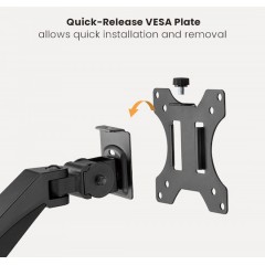 Brateck Βάση Γραφείου για 2 Οθόνες έως 32