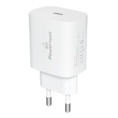Powertech (PT-1091) Φορτιστής Χωρίς Καλώδιο με Θύρα USB-C 20W Power Delivery Λευκός