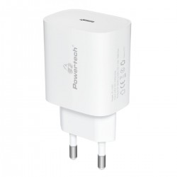 Powertech (PT-1091) Φορτιστής Χωρίς Καλώδιο με Θύρα USB-C 20W Power Delivery Λευκός