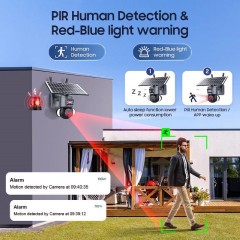 Sectec IP Κάμερα Παρακολούθησης 4G Full HD+ 3MP Αδιάβροχη Μπαταρίας με Μικρόφωνο (ST-558-6M-12X-4G-EU)