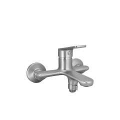 Bruno Μπαταρία Τοίχου Μπάνιου Ανάμεικτη (M31823-317C) Ασημί