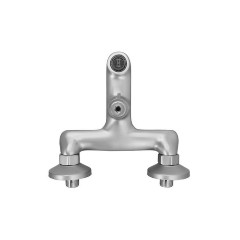 Bruno Μπαταρία Τοίχου Μπάνιου Ανάμεικτη (M31823-317C) Ασημί