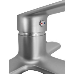 Bruno Μπαταρία Τοίχου Μπάνιου Ανάμεικτη (M31823-317C) Ασημί