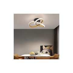Powertech (HLL-0115) Χρυσό LED Φωτιστικό Οροφής 18W 4000K 26x26x12cm