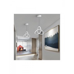 POWERTECH LED φωτιστικό οροφής HLL-0121, 15W, 4000K, Φ22cm x 1m, λευκό