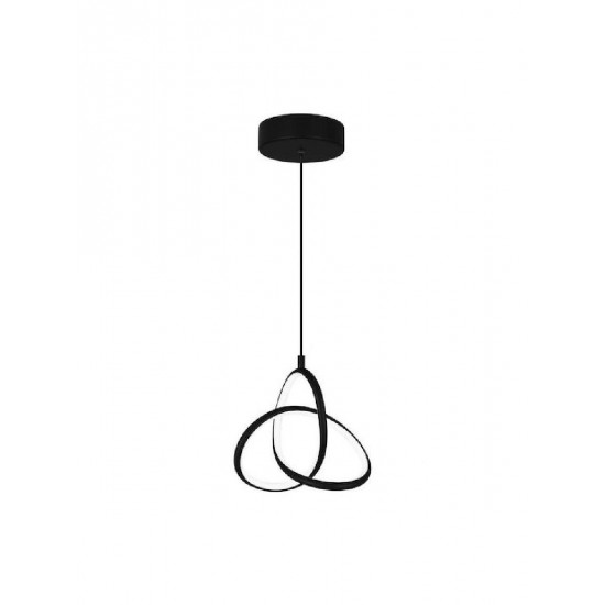 Powertech (HLL-0123) Μαύρο Κρεμαστό Φωτιστικό LED