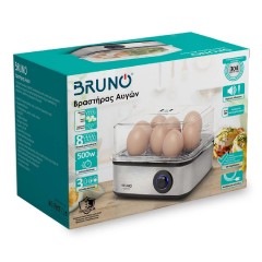 Bruno BRN-0156 Ανοξείδωτος Βραστήρας Αυγών 8 Θέσεων 500W