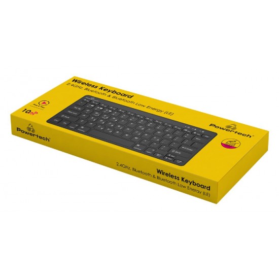 Powertech (PT-1153) Ασύρματο Bluetooth Πληκτρολόγιο Ελληνικό
