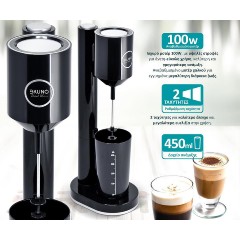 Bruno (BRN-0183) μαύρη Φραπεδιέρα επιτραπέζια 100W με δοχείο 450ml