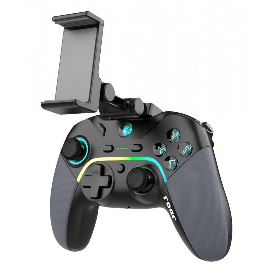 Roar RR-0022 Ασύρματο Gamepad για Android / PC / Switch / iOS Μαύρο