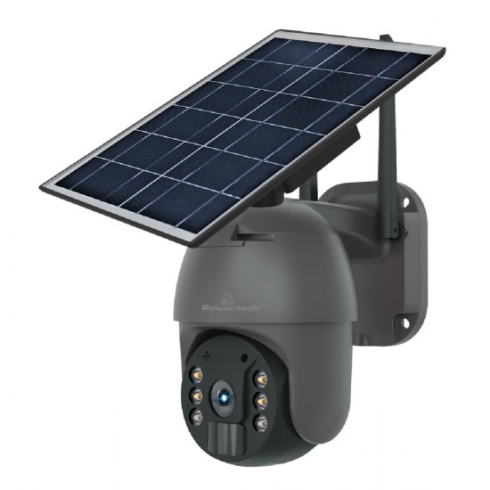 Powertech PT-1175 Κάμερα Παρακολούθησης Wi-Fi 3MP Full HD+ Αδιάβροχη με Αμφίδρομη Επικοινωνία Λευκή