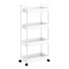 HOME USE τρόλει κουζίνας HUH-0163 4 θέσεων 40x21.5x91.5cm λευκό