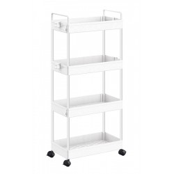 HOME USE τρόλει κουζίνας HUH-0163 4 θέσεων 40x21.5x91.5cm λευκό