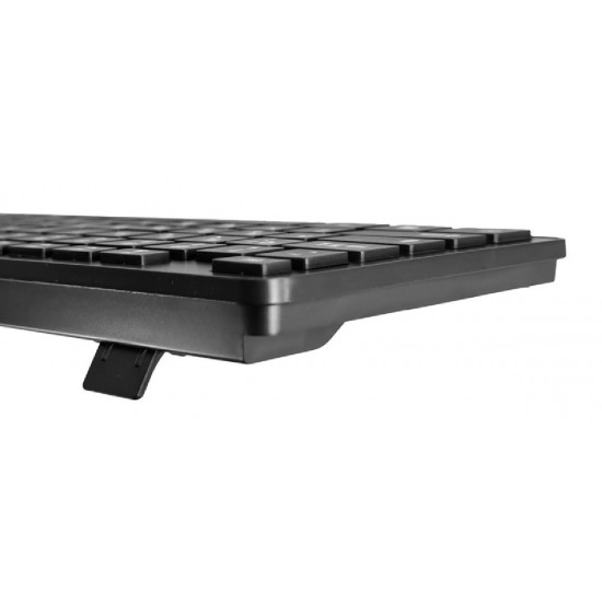 POWERTECH PT-1189 μαύρο set ασύρματο ποντίκι & πληκτρολόγιο, 1600DPI