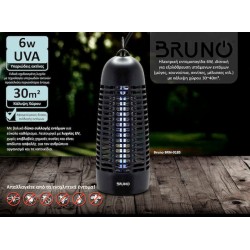 BRUNO ηλεκτρική εντομοπαγίδα με UV λυχνία, 6W, BRN-0185 μαύρη