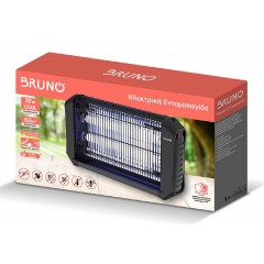Bruno (BRN-0186) Μαύρη Ηλεκτρική Εντομοπαγίδα Εσωτερικού Χώρου 20W