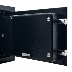 Powertech (PT-1192) Μαύρο Χρηματοκιβώτιο με Ψηφιακό Κλείδωμα και Κλειδί Διαστάσεων Μ31xΠ20xΥ20cm