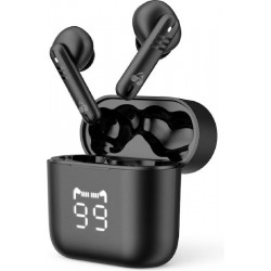 Powertech PT-1227 TWS Earphones Bluetooth Handsfree Black