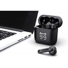 Powertech PT-1227 TWS Earphones Bluetooth Handsfree Black