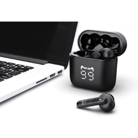 Powertech PT-1227 TWS Earphones Bluetooth Handsfree Black