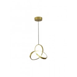 Powertech Κρεμαστό Φωτιστικό LED με Φυσικό Λευκό Φως 40x100εκ. (HLL-0146) Χρυσό