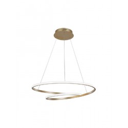 Powertech LED Φωτιστικό Οροφής 25W 4000K 1m (HLL-0155) Χρυσό