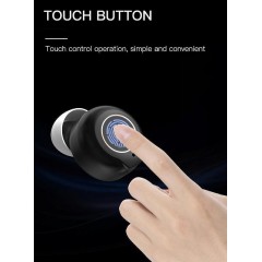 Powertech PT-1247 Μαύρο ακουστικά βαρηκοΐας με θήκη, επαναφορτιζόμενα