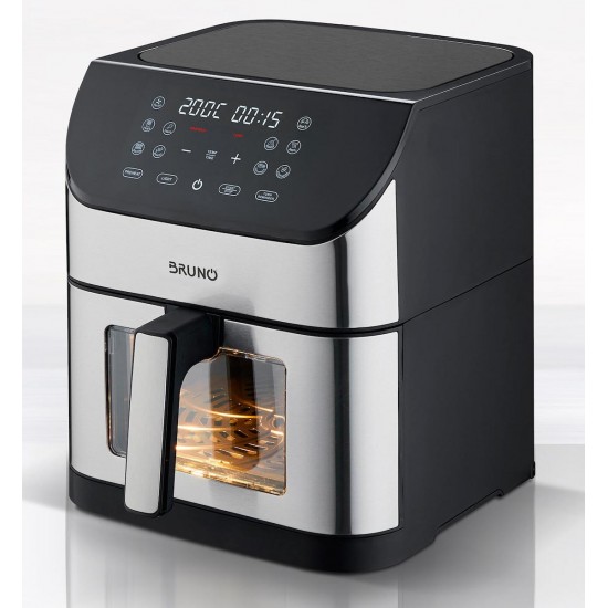 Bruno BRN-0194 Ασημί Air Fryer 8lt