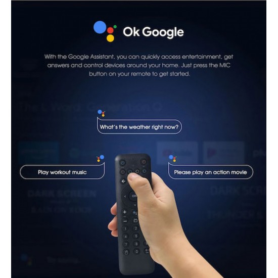 Mecool TV Box 4K UHD με WiFi USB 2.0 (2GB/32GB) με Λειτουργικό Android και Google Assistant (MCL-KM7SE)