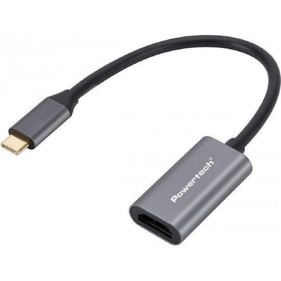 Powertech Μετατροπέας USB-C male σε HDMI female Γκρι 1τμχ (CAB-UC086)