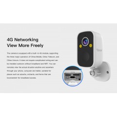Vstarcam BG55 IP Κάμερα Παρακολούθησης 4G Full HD+ 3MP Αδιάβροχη Μπαταρίας με Αμφίδρομη Επικοινωνία και Φακό 2.8mm 4G