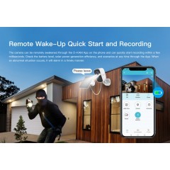 Vstarcam BG55 IP Κάμερα Παρακολούθησης 4G Full HD+ 3MP Αδιάβροχη Μπαταρίας με Αμφίδρομη Επικοινωνία και Φακό 2.8mm 4G