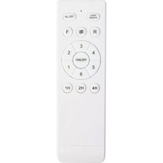 POWERTECH ανεμιστήρας οροφής HLL-0177 με LED φως, 96W, Φ60x28cm, λευκός