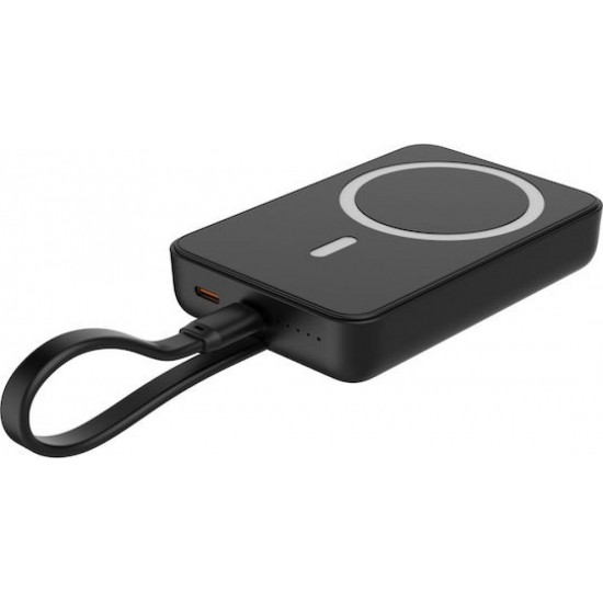 Powertech MagSafe Power Bank 10000mAh 20W (PT-1376) Μαύρο