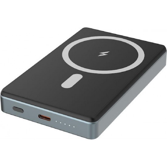 Powertech MagSafe Power Bank 10000mAh 20W (PT-1377) Γκρι