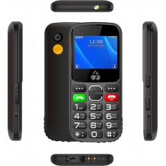 Powertech Sentry Eco II Dual SIM (32MB) Κινητό με Κουμπιά (PTM-39) Μαύρο