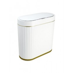 HOME USE κάδος απορριμμάτων  με φωτοκύτταρο, 9lt, HUH-0227 λευκός
