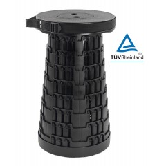 HOME USE πτυσσόμενο καρεκλάκι HUH-0230 αντοχή έως 250kg, 25.5x45cm Black