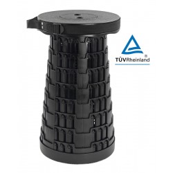 HOME USE πτυσσόμενο καρεκλάκι HUH-0230 αντοχή έως 250kg, 25.5x45cm Black