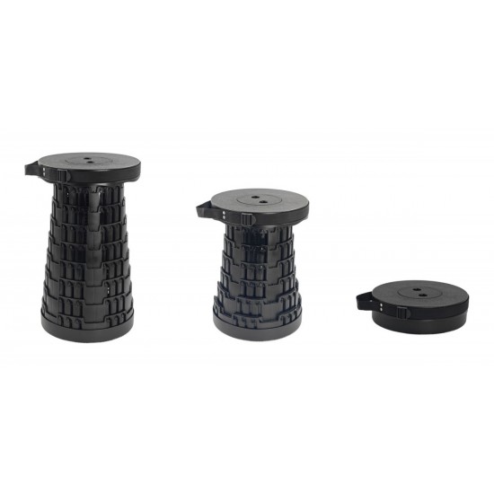 HOME USE πτυσσόμενο καρεκλάκι HUH-0230 αντοχή έως 250kg, 25.5x45cm Black