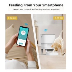 BRUNO smart ταΐστρα κατοικίδιων, 4L, WiFi, BRN-0232 λευκή