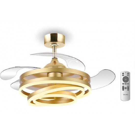 BRUNO BRN-0225 Ανεμιστήρας οροφής με LED φως, AC 122W, 42