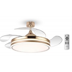 Bruno Ανεμιστήρας οροφής με Led φως, Ac 82W, 42'', O107x47εκ., χρυσός - (BRN-0226)