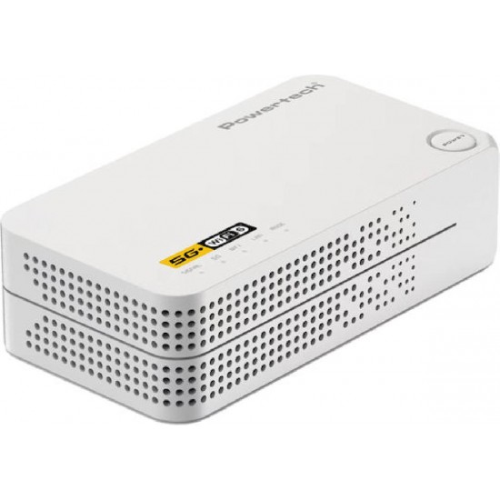 Powertech 5G Mobile Router WiFi 6, AX1800 Dual Band 4000mAh (PT-1511) White
