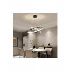 POWERTECH LED φωτιστικό οροφής Φ80x120cm, PT-1529 μαύρο