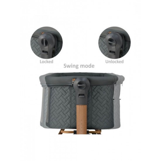Bebe Stars Λίκνο Μωρού Style Smoked Grey 847-186