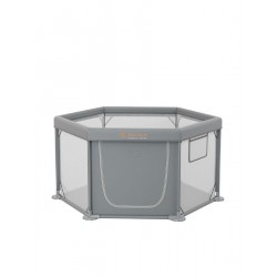 Bebe Stars Παρκοκρέβατο Πολύγωνο Nestilo Grey 889-100